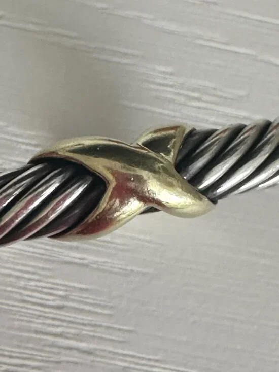 David Yurman X Classic Cable Station Bracelet - Picture 6 of 6